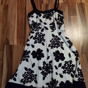 Black floral dress w/cardigan